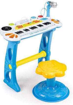 Web-Market Keyboard Dla Dzieci Pianino Z Mikrofonem Mp3 Instrument Muzyczny Niebieski - zdjęcie 2