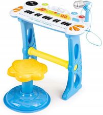 Web-Market Keyboard Dla Dzieci Pianino Z Mikrofonem Mp3 Instrument Muzyczny Niebieski - zdjęcie 1