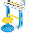Web-Market Keyboard Dla Dzieci Pianino Z Mikrofonem Mp3 Instrument Muzyczny Niebieski
