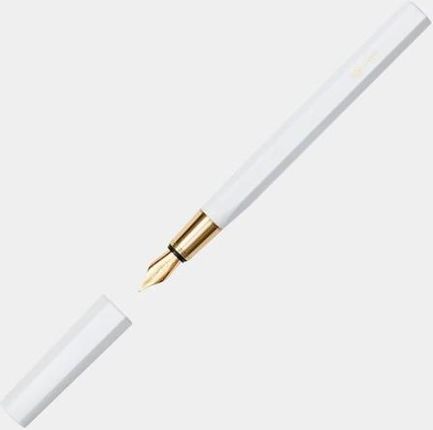Ystudio Pióro Wieczne Białe Resin Fountain Pen Nib F