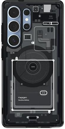Spigen Etui Ultra Hybrid Mag Magsafe Do Samsung Galaxy S25 Zero One Czarny - zdjęcie 3