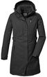 killtec Kobiety Funkcjonalna parka z odpinanym kapturem KOW 303 WMN PRK, anthrazitmelange, 48, 41815-000