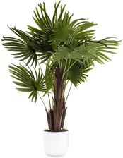 Zdjęcie Sztuczna palma duża wysoka roślina dekoracyjna LED drzewko kwiat 104 cm 176831 - Bytom