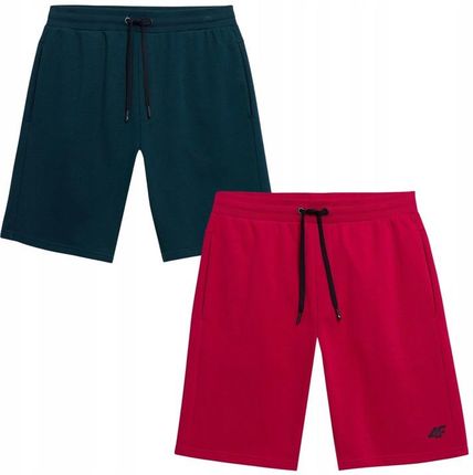 SPODENKI MĘSKIE KRÓTKIE 4F SZORTY DRESOWE SPORTOWE 2-PACK BAWEŁNA r. XL - zdjęcie 3