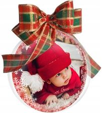 Zdjęcie Candy Pixel Bombka Z Logo Firmowa Reklamowa Ze Zdjęciem Na Święta 12cm - Sosnowiec