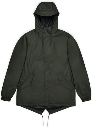 Rains płaszcz przeciwdeszczowy unisex FISHTAIL JACKET W3 18010 03 GREEN