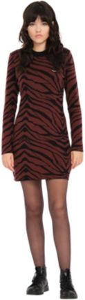 sukienka VOLCOM - Zebra Dress Bitter Chocolate (BCL) rozmiar: S