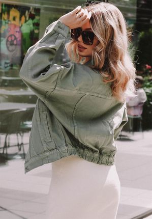 Kurtka jeansowa Skyler khaki : Rozmiar - 34