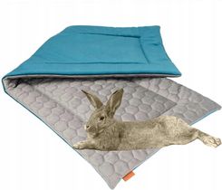 Ukory Mata Materac Do Klatki Kojca Dla Kr�lika Szczura Chomika 100x55cm Szara Niebieski