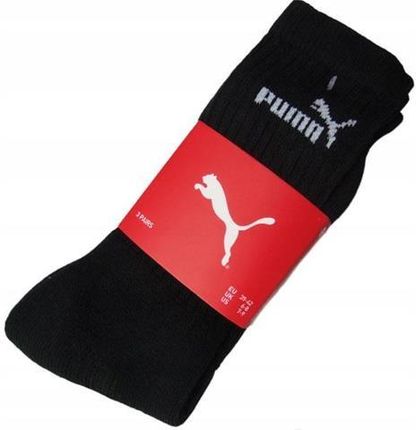 Puma Skarpety Długie Sport r.39-42 Czarne 3PAK