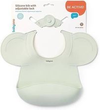 Zdjęcie Babyono Silikonowy śliniak z regulowanym zapięciem miętowy 1639/03 - Łazy