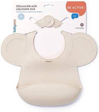 Zdjęcie BabyOno Silikonowy śliniak z regulowanym zapięciem Beżowy 1639/04 - Ustroń