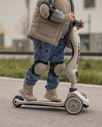 Scoot And Ride zestaw ochraniaczy na łokcie i kolana XXS - Ash - zdjęcie 2