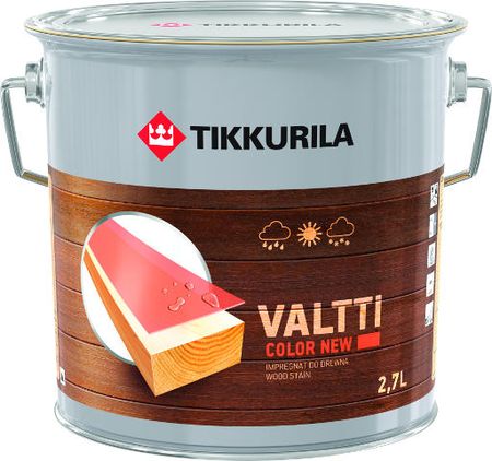Tikkurila Valtti Color Rozpuszczalnikowy Powierzchni Drewnianych Na Zewnątrz Pomieszczeń Pełny Mat Baza Ec 0,9L (TIKB693905901)