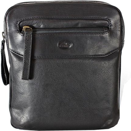 Saszetka męska z naturalnej skóry EL FORREST MB10-61/67 czarna