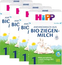 Hipp 4x Bio Mleko 1 Z Mleka Koziego Od Urodzenia 400g