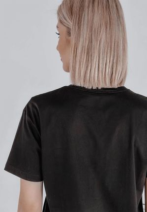 T-shirt z nadrukiem Faces czarny : Rozmiar - M - zdjęcie 3