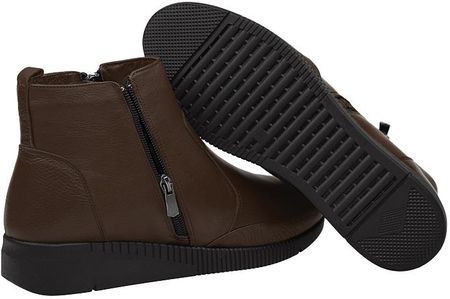 Trzewiki Botki NEPTUN Comfort Shoes NCS-1005-02H Brown Brązowe ocieplane Buty na Haluksy - zdjęcie 2