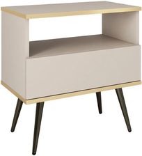 Zdjęcie Piaski Szafka Nocna Oro S54 Czarne Beżowa - Kożuchów