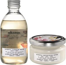 Davines Authentic Formulas odżywczy zestaw do pielęgnacji twarzy ciała i włosów szampon 280ml masło 200ml