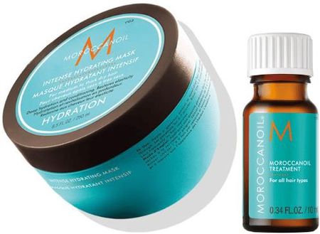 Moroccanoil Zestaw Hydration Maska nawilżająca 250ml Olejek arganowy 10ml