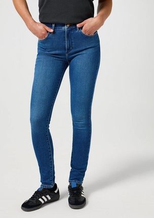 WRANGLER DAMSKIE SPODNIE JENSOWE HIGH SKINNY AZURE SKY 112355898
