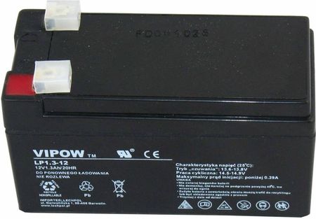 Vipow BAT0213 żelowy 12V 1.3Ah (AKU000002)