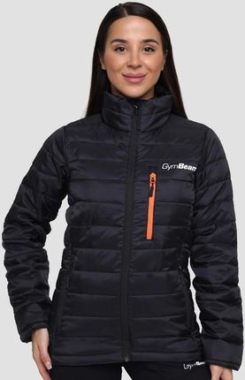 GymBeam Damska kurtka Puffer Black/Orange