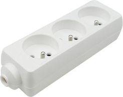 Zdjęcie Produkt z Outletu: Listwa Przedłużacza 3 Gniazda Z Uziemieniem Biała Ecolight - Kamieńsk