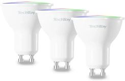Zdjęcie Produkt z Outletu: Tesla Tsl-Lig-Gu10-3Pc Gu10 Rgb 3 Szt. - Tłuszcz