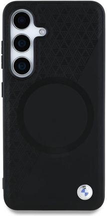 Bmw Leather Half Textured Magsafe Do Samsung Galaxy S25 Czarny - zdjęcie 5
