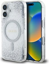 Guess Hc Resin Bottom Glitter Do Iphone 16 Magsafe Srebrny