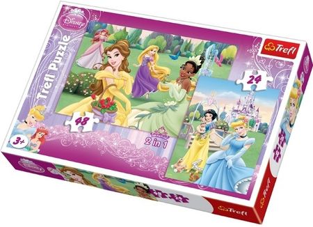 Trefl Puzzle 2W1 Piękne Księżniczki 34103
