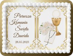 Opłatek Na Tort Komunijny Prostokątny Komunia 1778683608