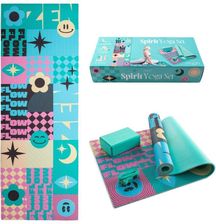 Zdjęcie Myga Zestaw Do Jogi Spirit Yoga Set: Mata, Klocek, Pasek 173Cm Kolorowa - Chocianów