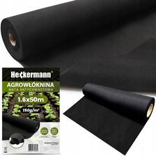 Agrotkanina Agrowłóknina Mata Antychwastowa Czarna Uv 3% 1,6X50M 150G/M2 1779840569