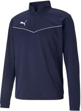 Zdjęcie Puma Bluza męska Puma teamRISE 1 4 Zip Top Peacoat-Pu granatowa 657394 06 - Dobczyce