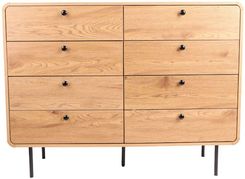 Zdjęcie Komoda z 8 szufladami Siena (4402-1), dziki dąb, 120 cm - Tłuszcz