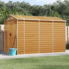 Prolenta Premium Szopa Ogrodowa Jasnobrązowa 191X300X198cm Stal Ocynkowana 31882771110
