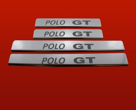 Steel Volkswagen Polo Mk5 6R Listwy Progowe Polo Gt 5 Drzwi Stal Nierdzewna 304 Wykończenie Połysk - zdjęcie 5