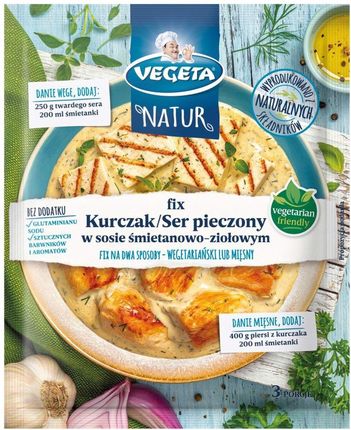 Vegeta Natur Fix Mieszanka Warzyw Ziół I Przypraw Do Dań Kurczak Ser Pieczo