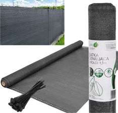 Zdjęcie Saska Garden Siatka Cieniująca 110 g/m² 1.5X50m Ciemno Szara - Barlinek
