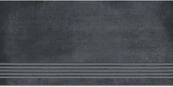 Cer Art Gres Szkliwiony Stopnica Shadow Dance Graphite Structure Mat 29,8X59,8
