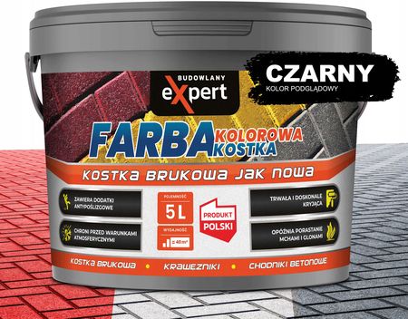 Farba Do Kostki Brukowej i Bruku elementów betonu Barwiąca Koloryzująca 5L 1779801285