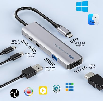 Wielofunkcyjna karta przechwytująca ULANZI C060 USB C 3.0 - zdjęcie 2