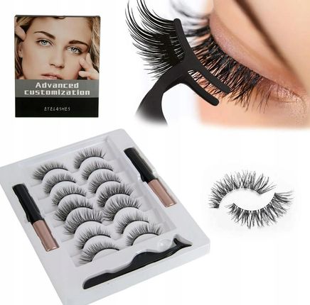 Coolstaff Rzęsy Magnetyczne 7 Par + Pęseta + 2 X Eyeliner