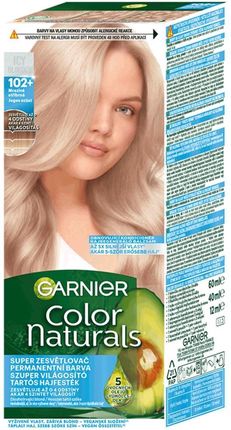 Garnier Color Naturals Rozjaśniająca Farba Do Włosów Z Odżywczymi Olejami 40ml Odcień 102 Frosty Silver
