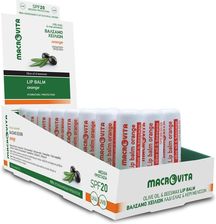 Macrovita Balsam Do Ust Z Oliwą I Woskiem Pszczelim Spf20 Pomarańcza 4.8G