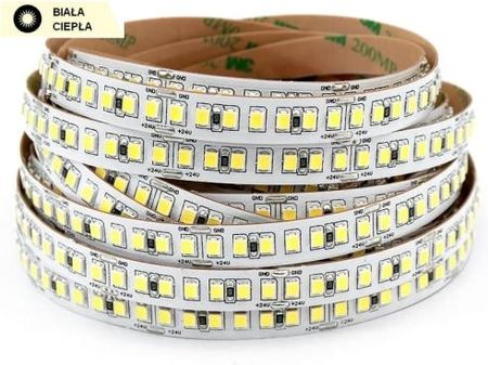 Taśma LED 24V 15W/1m biała ciepła 1800lm/1m diody smd 2835 IP00 182 led/1m CRI>80 PROFESJONALNA UNILED