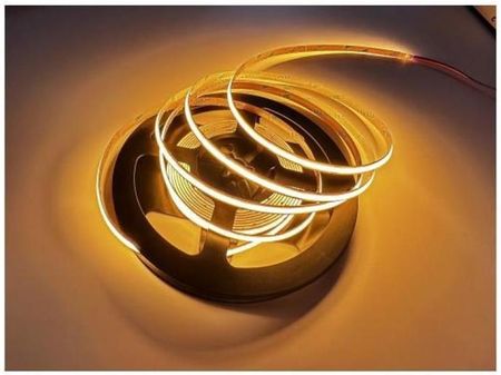 Taśma LED COB żółta 12V 480 9W/m IP20 5m